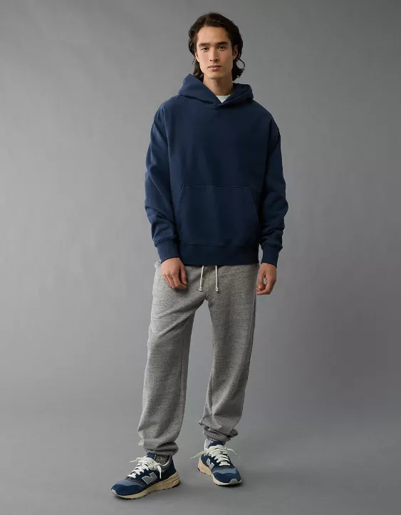 Aeo AE Laidback Luxe Heavyweight Logo Hoodie