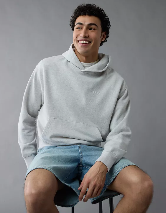 Aeo AE Laidback Luxe Heavyweight Logo Hoodie