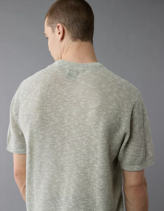 Aeo AE Linen-Blend Sweater T-Shirt