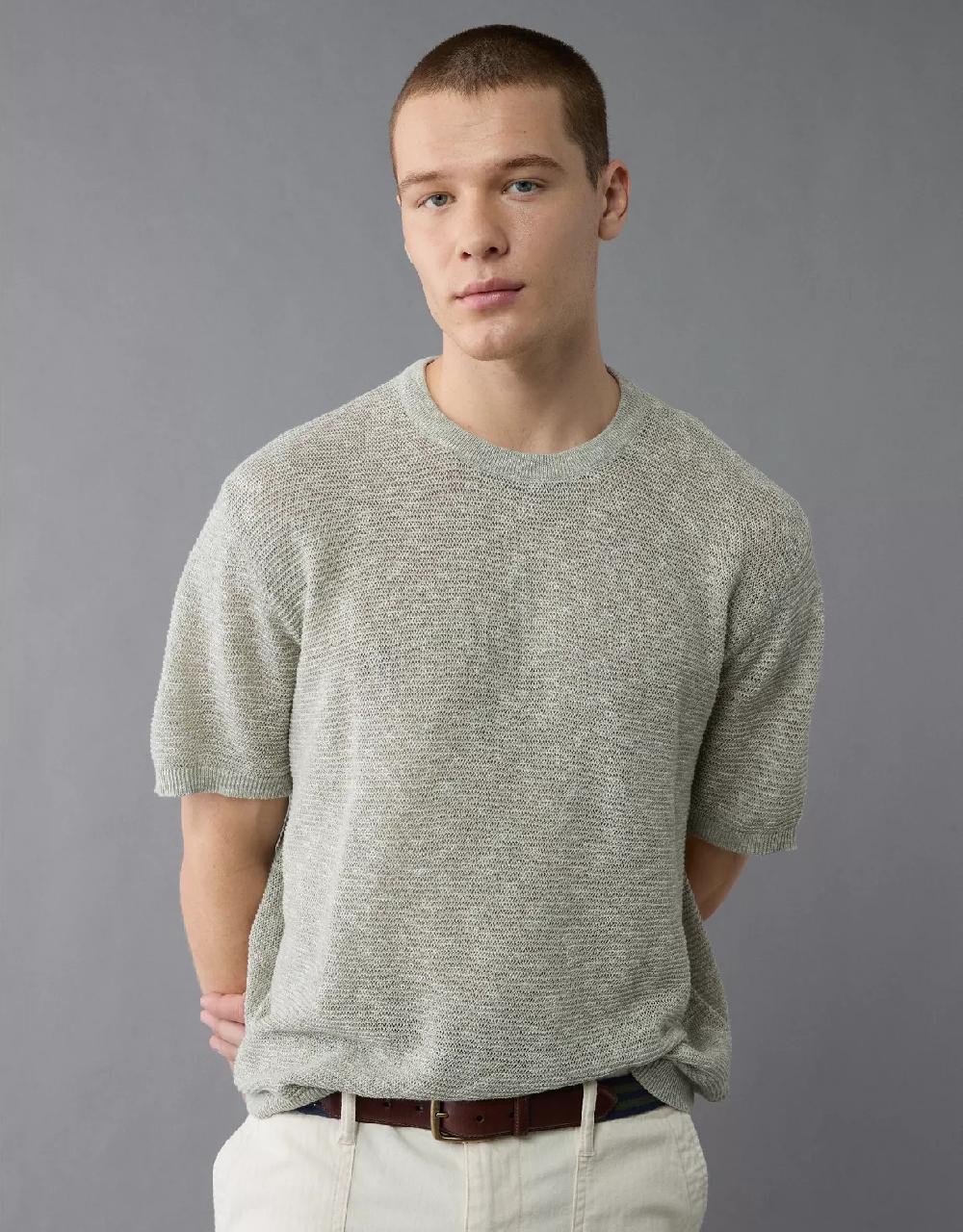 aeo AE Linen-Blend Sweater T-Shirt
