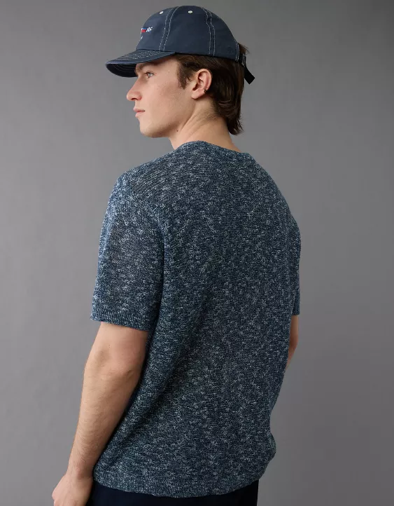 Aeo AE Linen-Blend Sweater T-Shirt