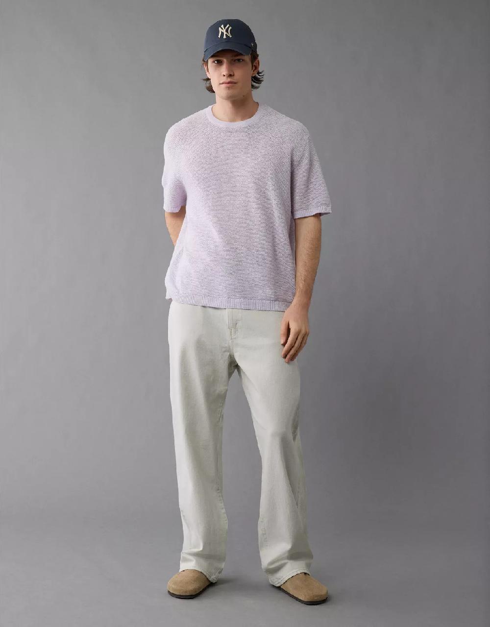 aeo AE Linen-Blend Sweater T-Shirt