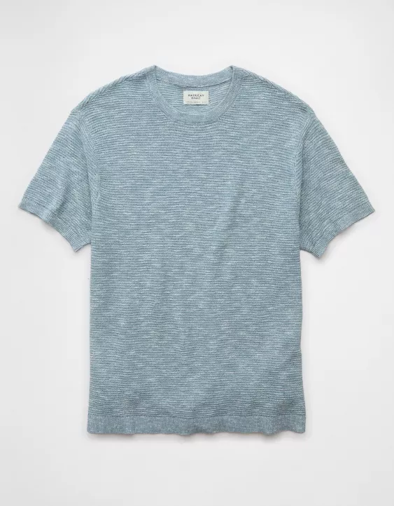 Aeo AE Linen-Blend Sweater T-Shirt