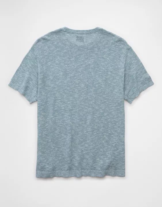 Aeo AE Linen-Blend Sweater T-Shirt
