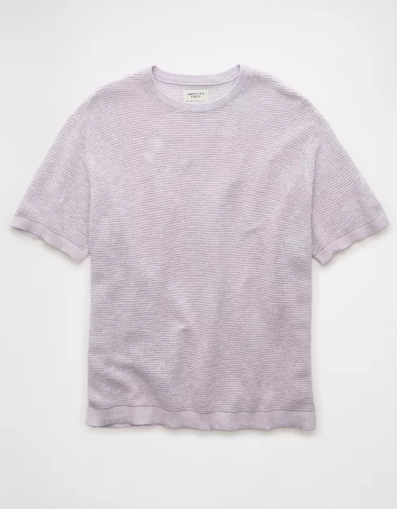 Aeo AE Linen-Blend Sweater T-Shirt