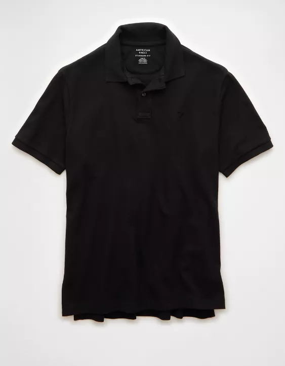 Aeo AE Lived-In Stretch Pique Polo Shirt