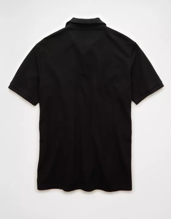 Aeo AE Lived-In Stretch Pique Polo Shirt