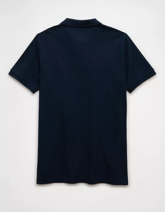 Aeo AE Lived-In Stretch Pique Polo Shirt