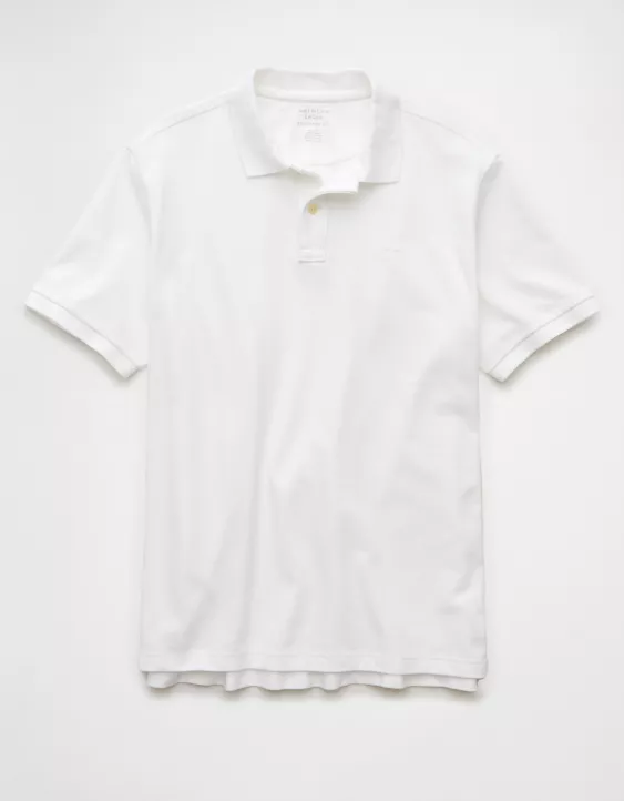 Aeo AE Lived-In Stretch Pique Polo Shirt