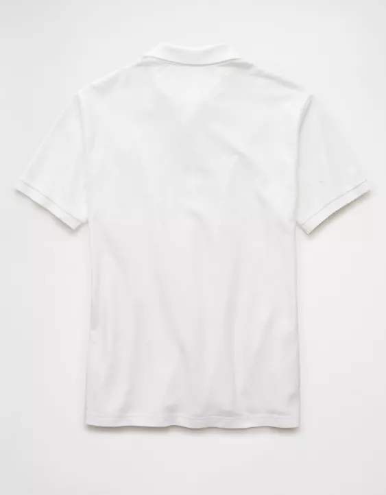 Aeo AE Lived-In Stretch Pique Polo Shirt