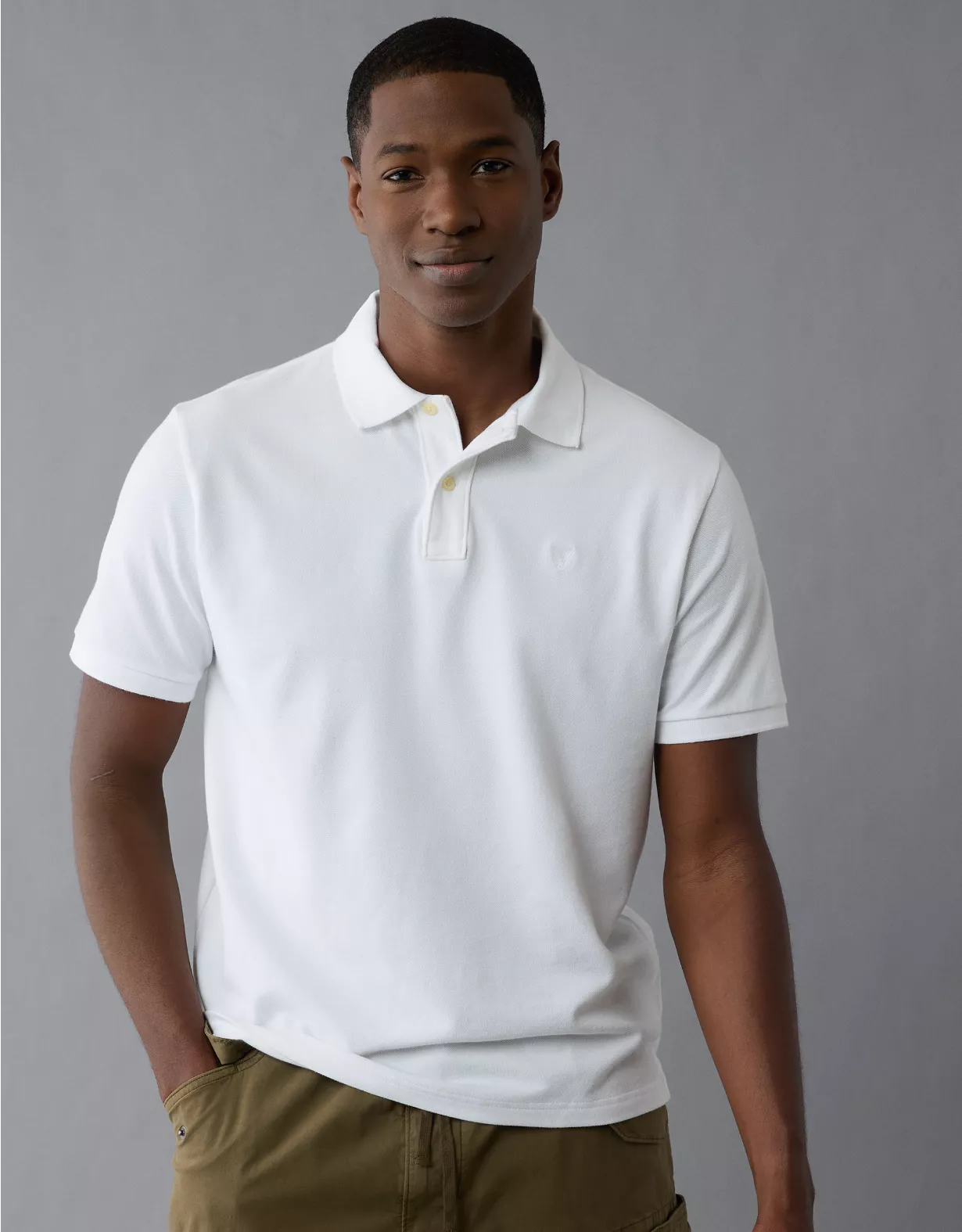 aeo AE Lived-In Stretch Pique Polo Shirt