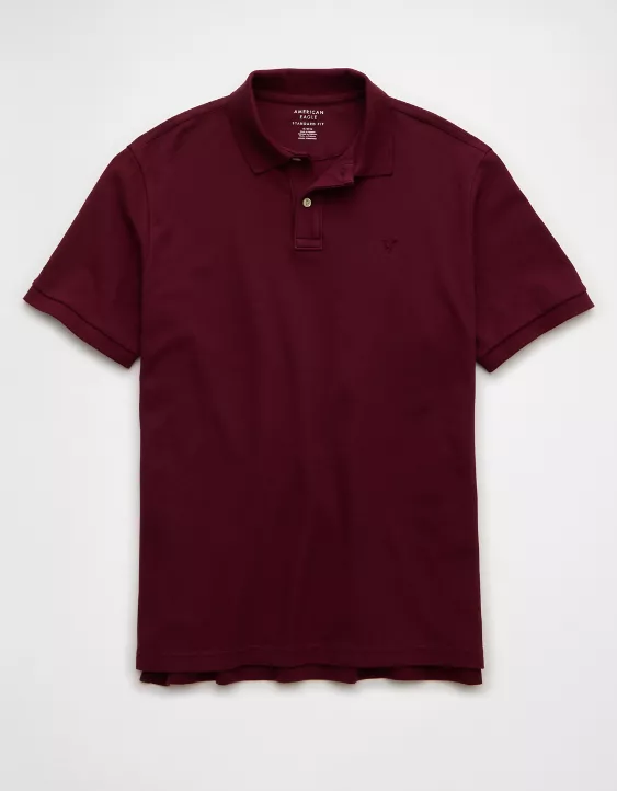 Aeo AE Lived-In Stretch Pique Polo Shirt