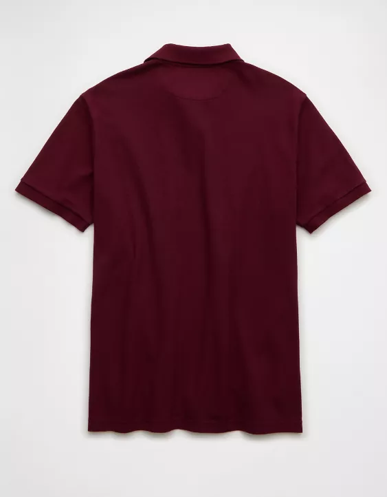 Aeo AE Lived-In Stretch Pique Polo Shirt