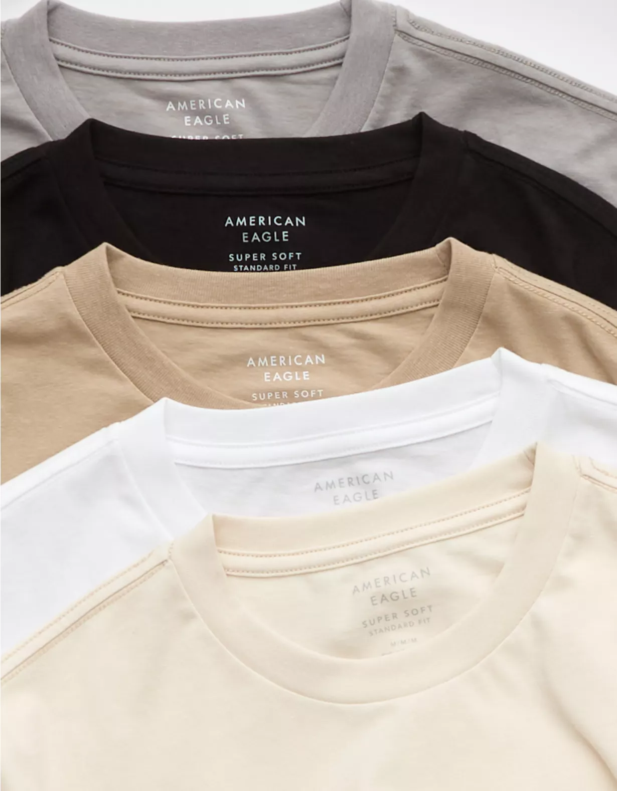 Aeo AE Lived-In T-Shirt 5-Pack