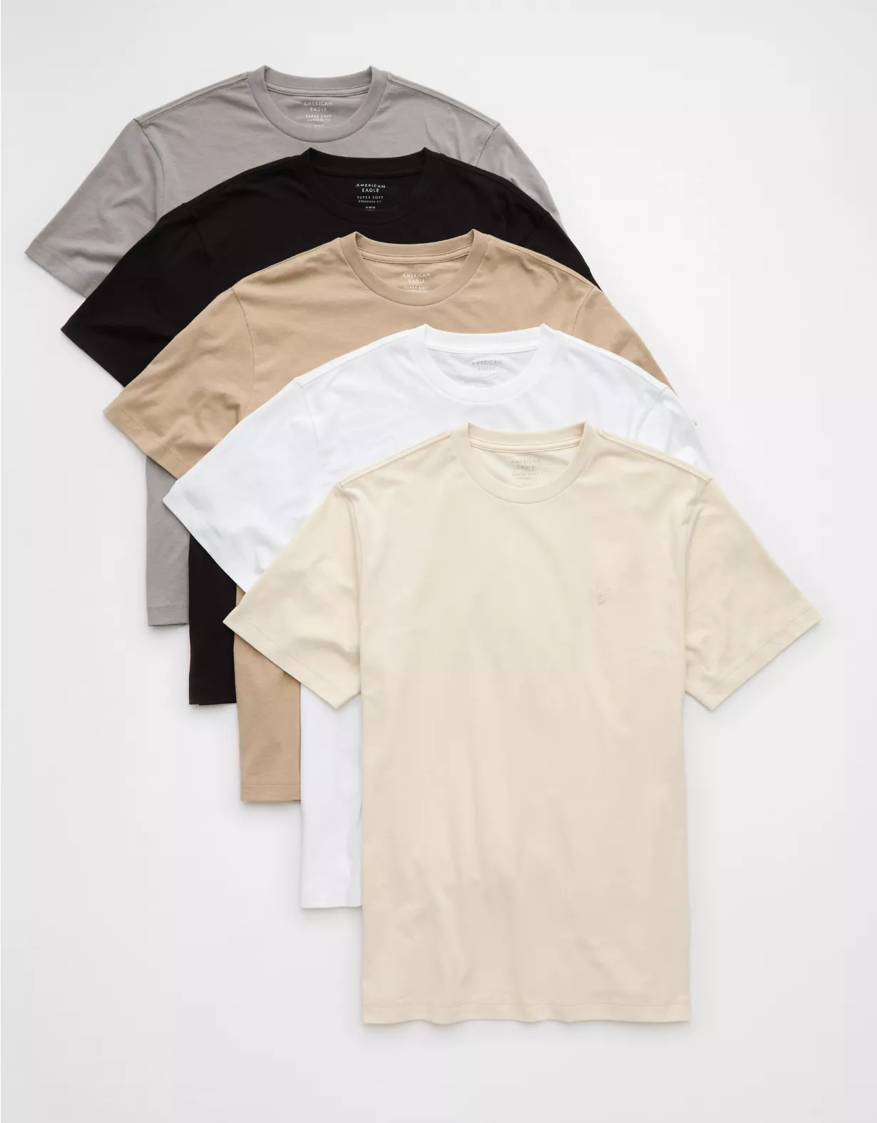 aeo AE Lived-In T-Shirt 5-Pack