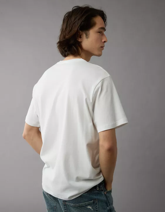 Aeo AE Lived-In V-Neck T-Shirt