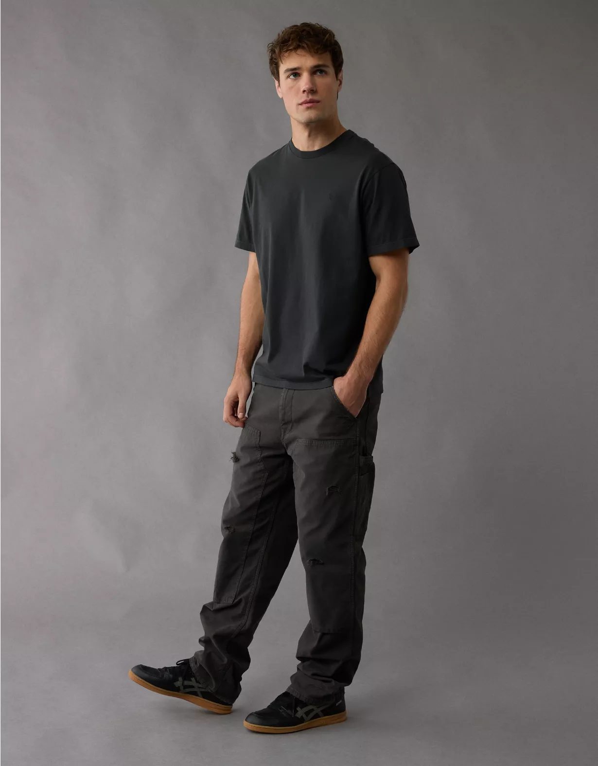 aeo AE Logo Lived-In T-Shirt