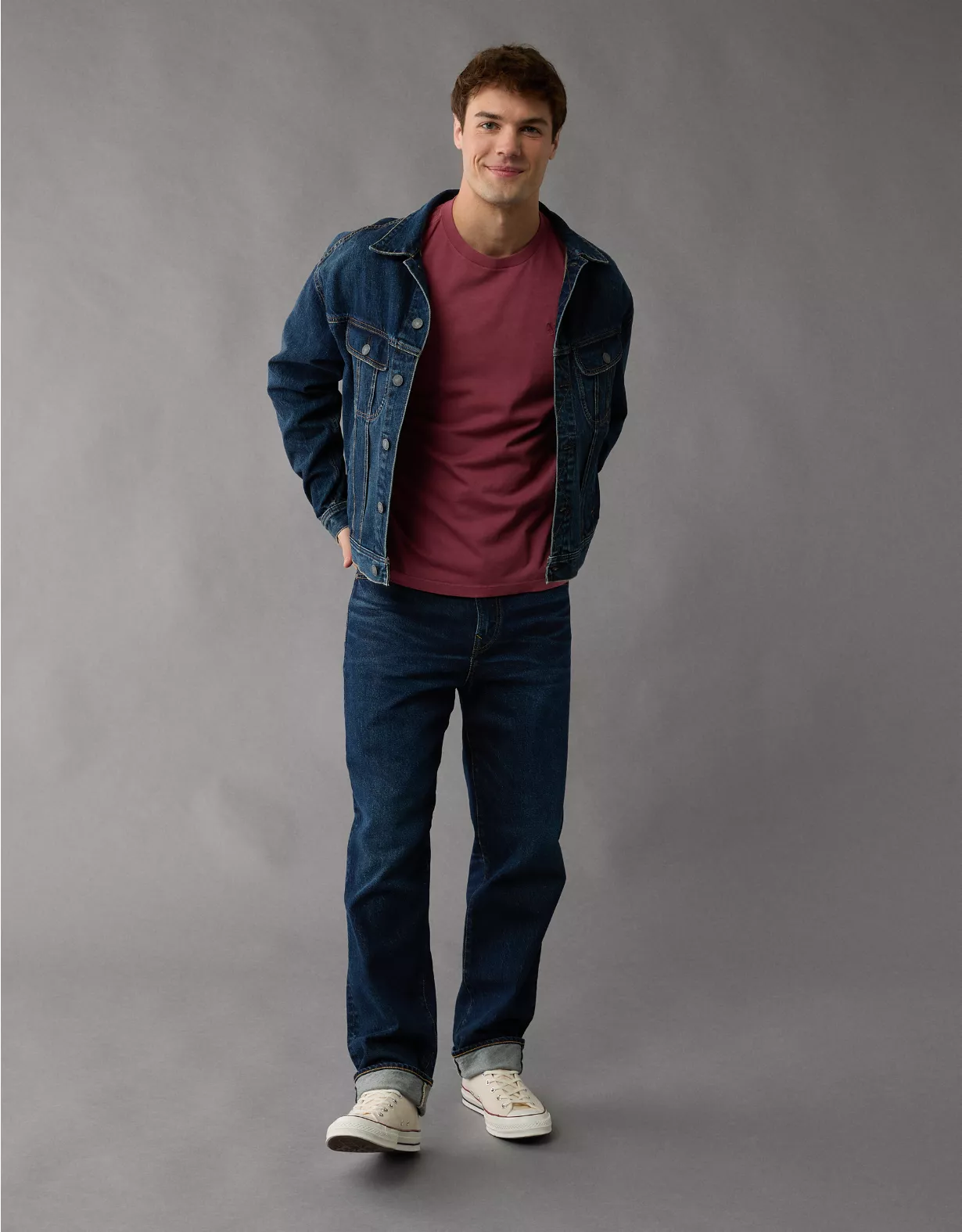 aeo AE Logo Lived-In T-Shirt