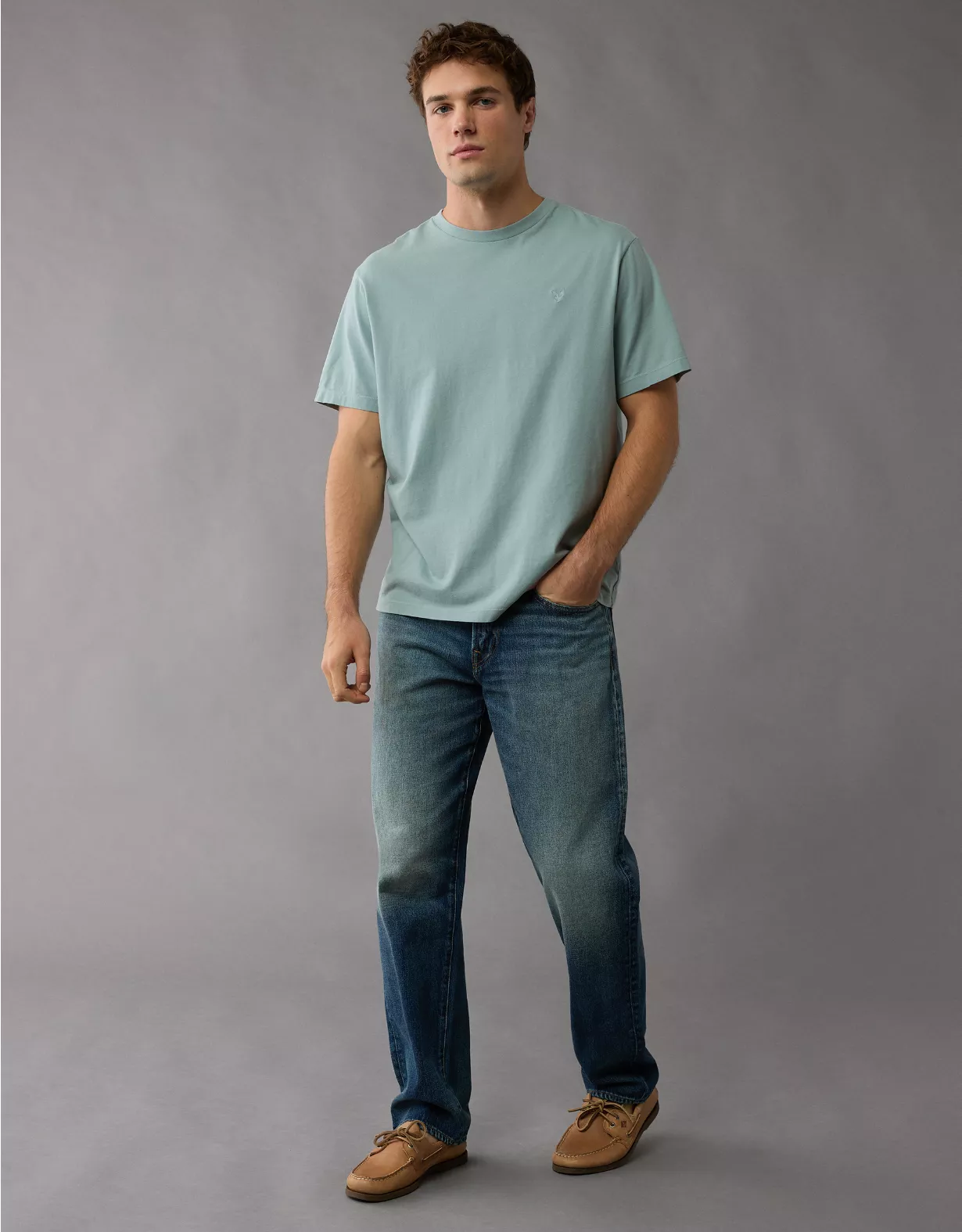 aeo AE Logo Lived-In T-Shirt