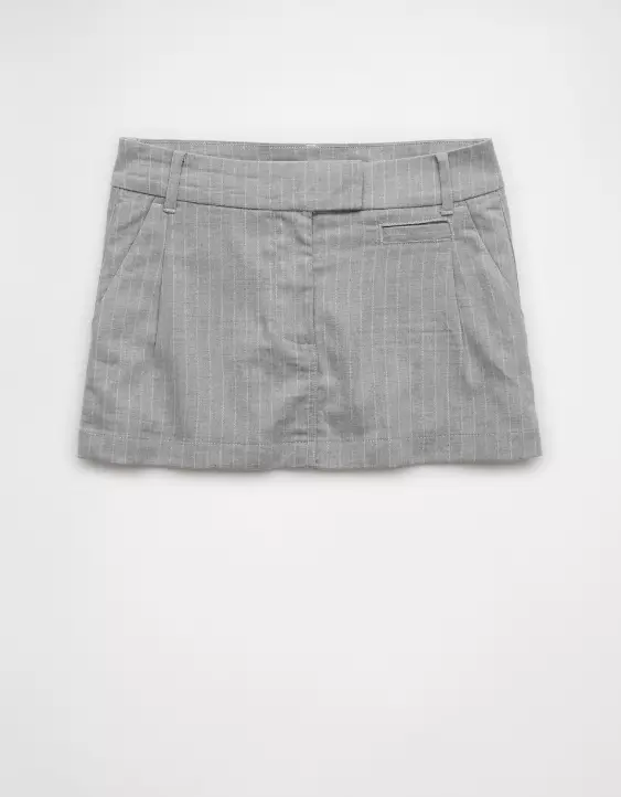 Aeo AE Low-Rise Pinstripe Mini Skort