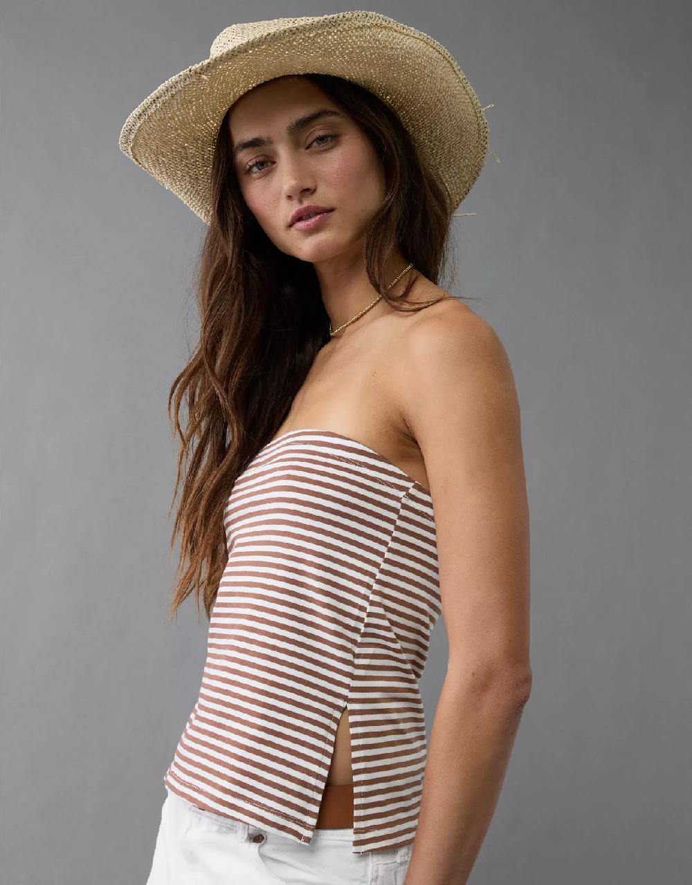 aeo AE Main Squeeze Side Slit Tube Top