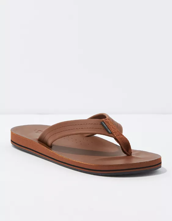 Aeo AE Men's Leather Flip Flop
