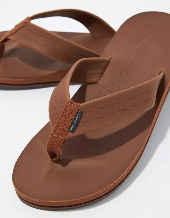 Aeo AE Men's Leather Flip Flop