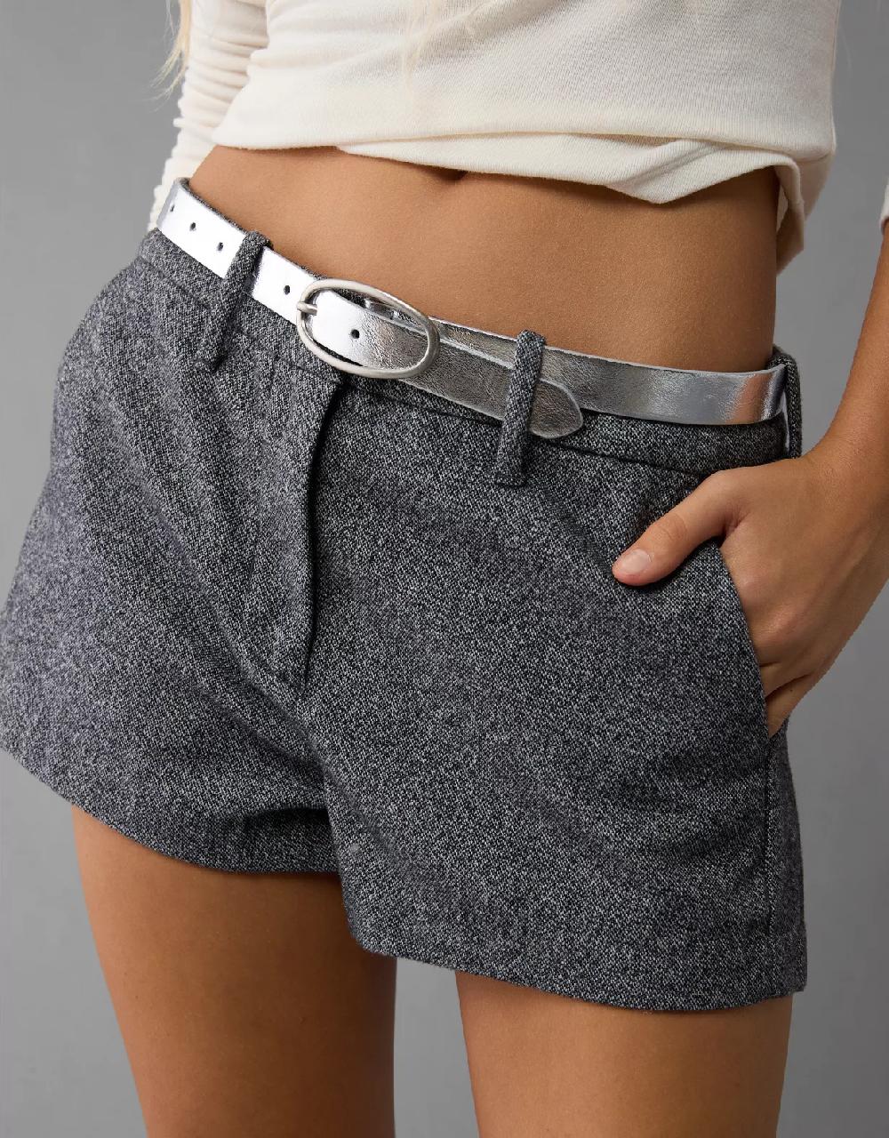 aeo AE Metallic Oval-Buckle Belt