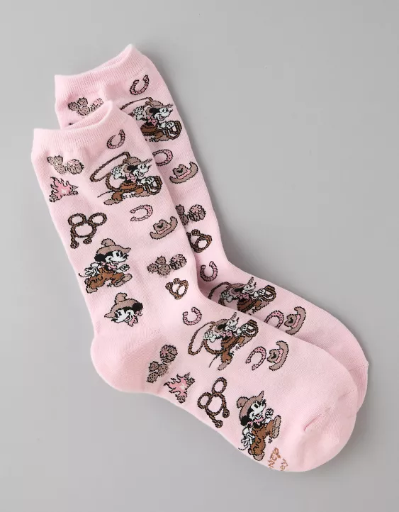 Aeo AE Mickey Mouse Western Crew Socks