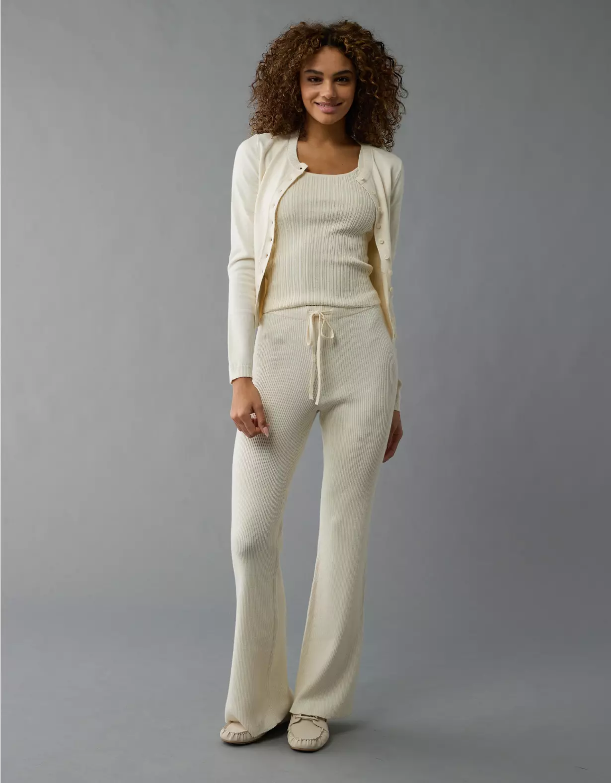 aeo AE Mid-Rise Bootcut Sweater Lounge Pant