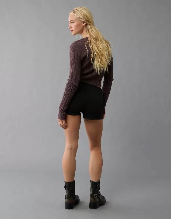 Aeo AE Next Level Denim Micro Short