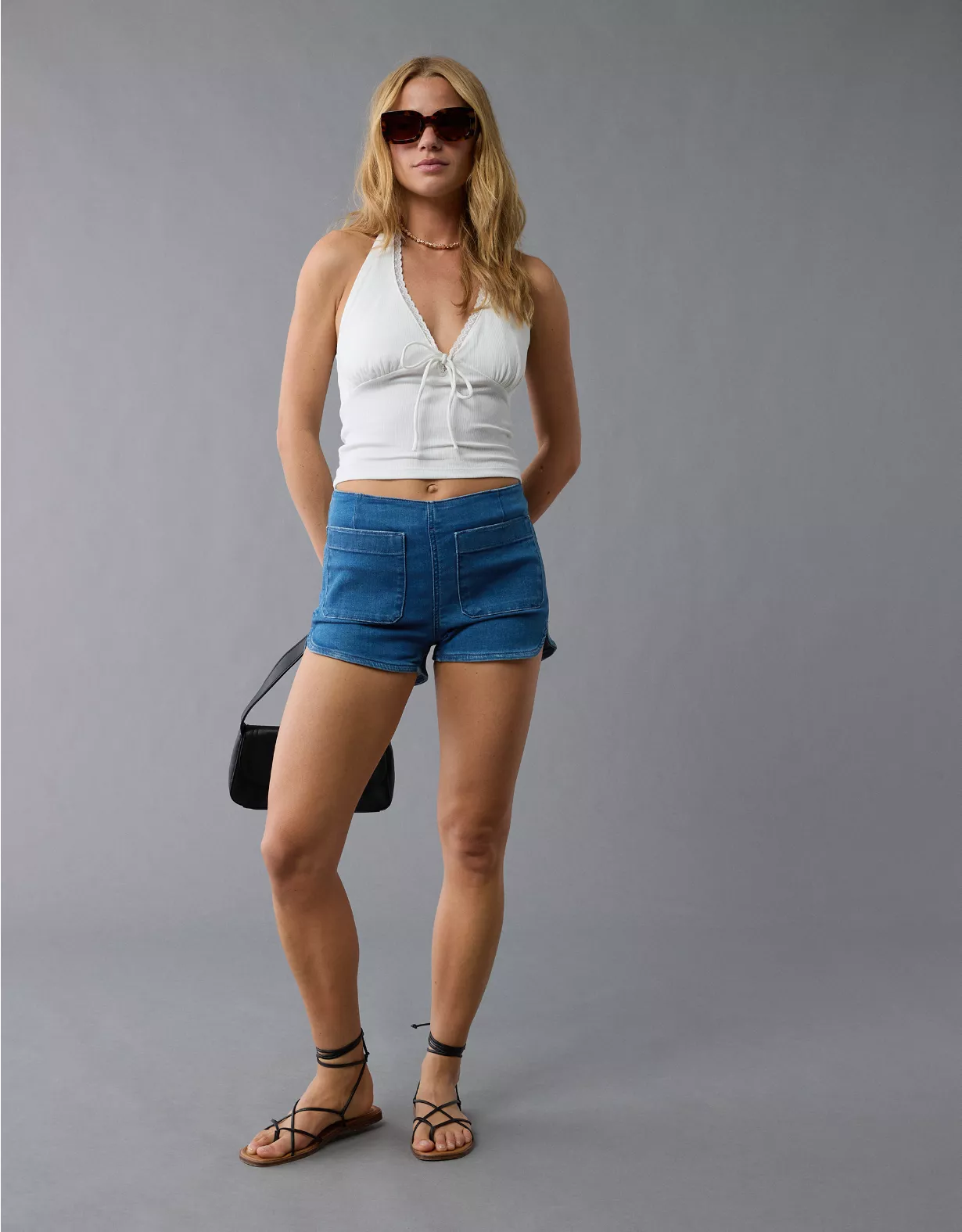 aeo AE Next Level Denim Micro Short