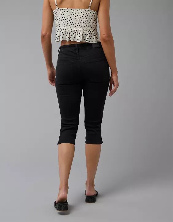 Aeo AE Next Level High-Waisted Capri Jean