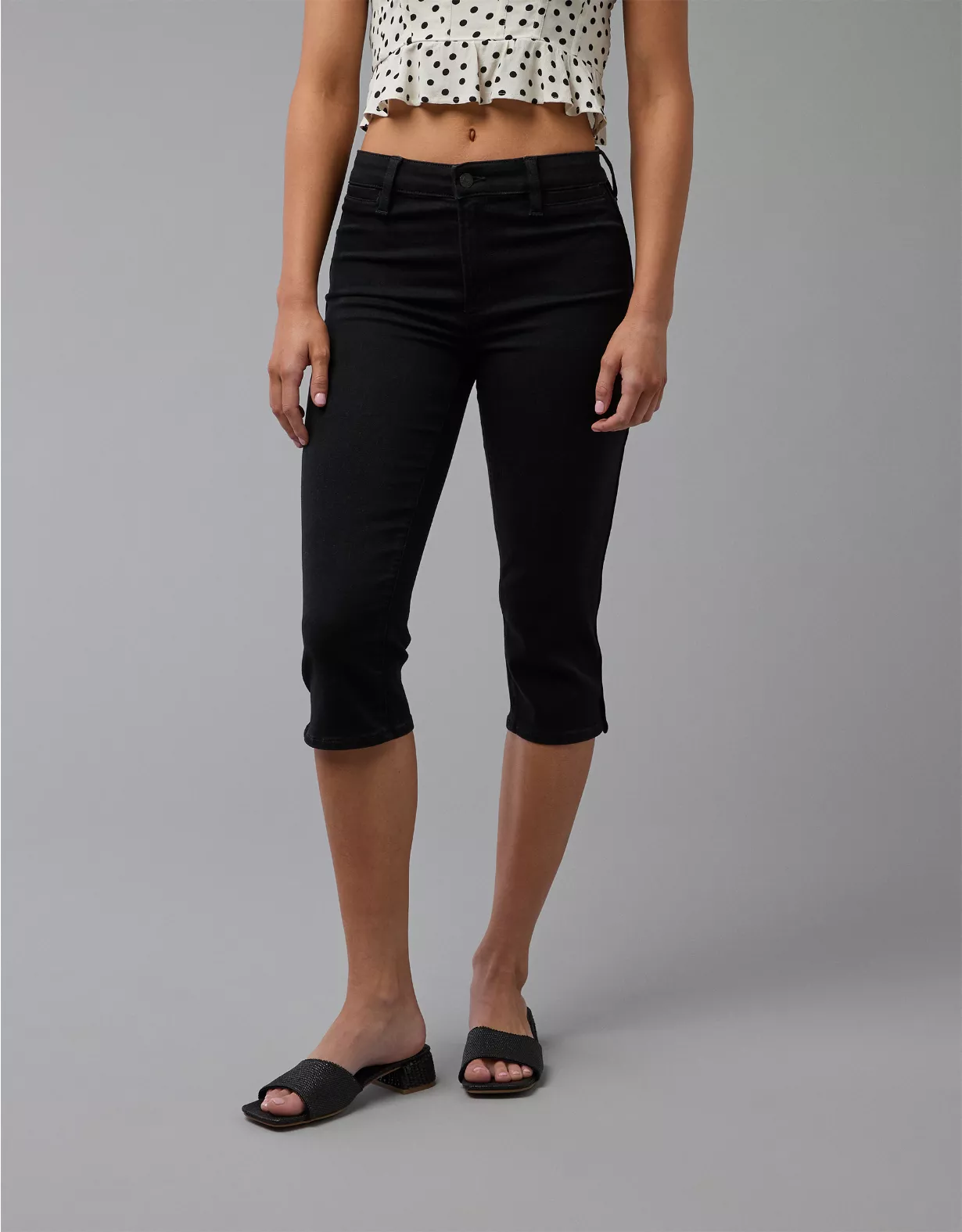 aeo AE Next Level High-Waisted Capri Jean