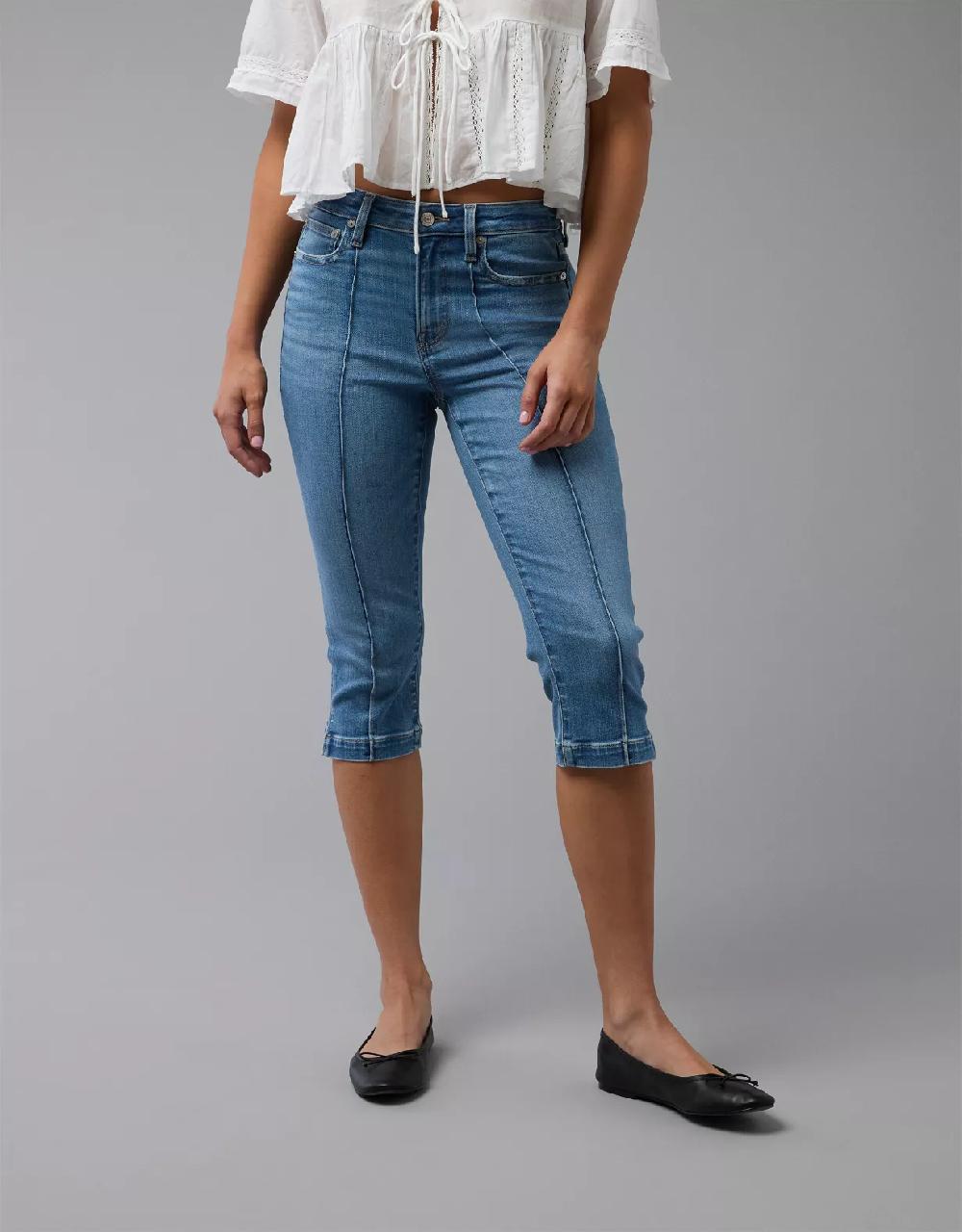 aeo AE Next Level High-Waisted Capri Jean