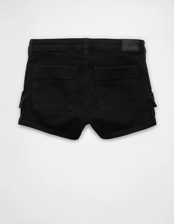 Aeo AE Next Level High-Waisted Denim Short Short