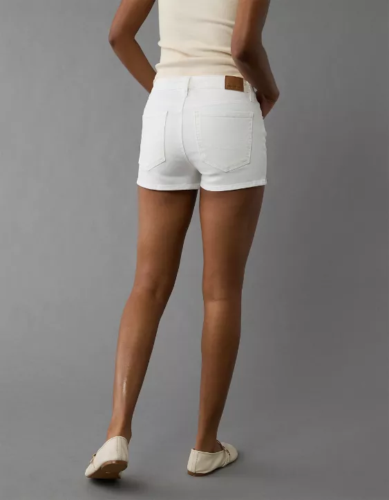 Aeo AE Next Level High-Waisted Denim Short Short