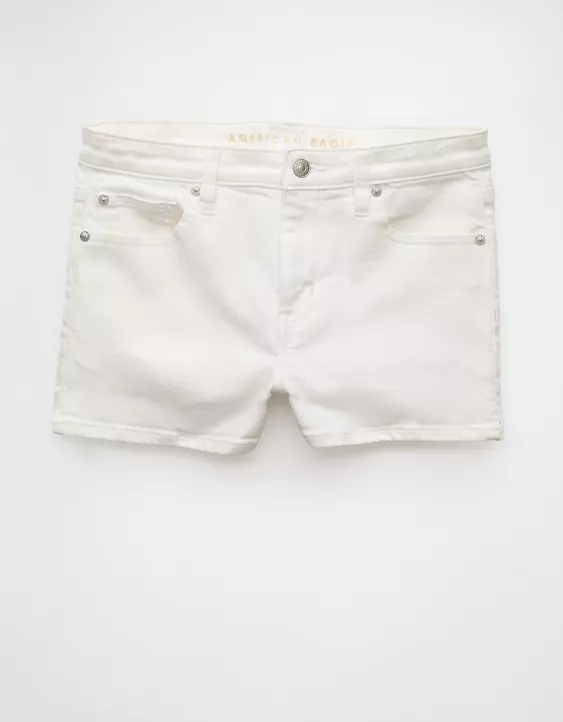 Aeo AE Next Level High-Waisted Denim Short Short