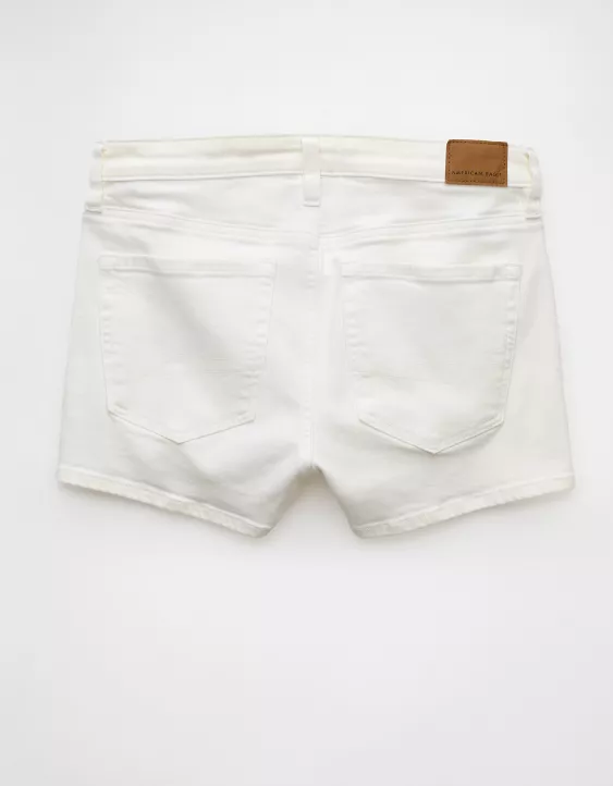 Aeo AE Next Level High-Waisted Denim Short Short