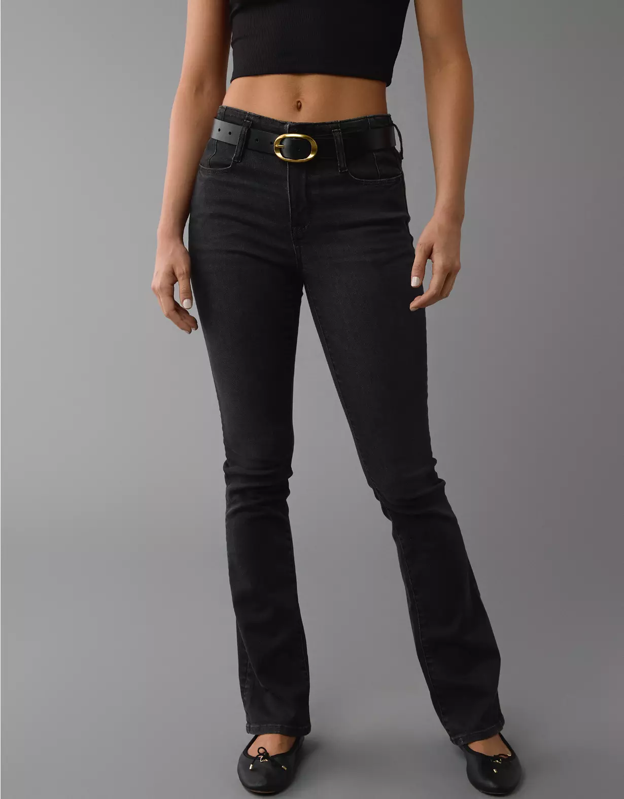 aeo AE Next Level High-Waisted Skinny Kick Jean