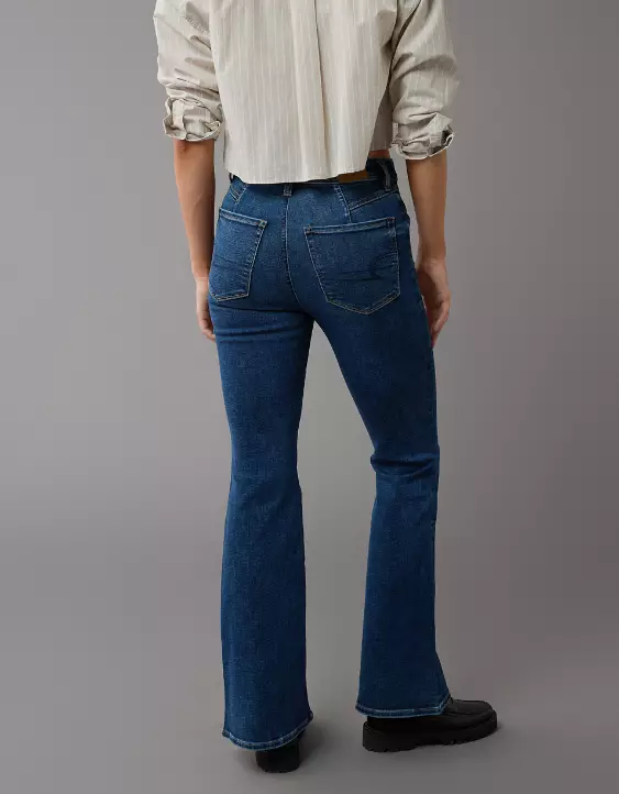 Aeo AE Next Level Super High-Waisted Flare Jean