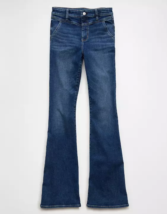Aeo AE Next Level Super High-Waisted Flare Jean