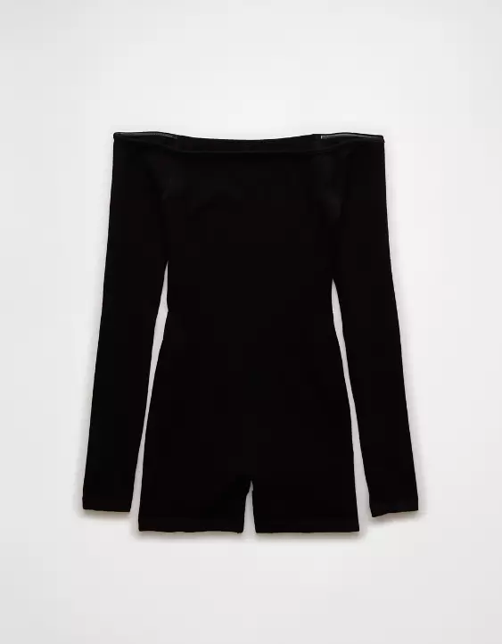Aeo AE Off-The-Shoulder Seamless Lounge Romper