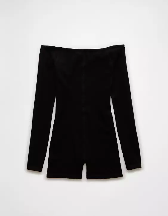 Aeo AE Off-The-Shoulder Seamless Lounge Romper