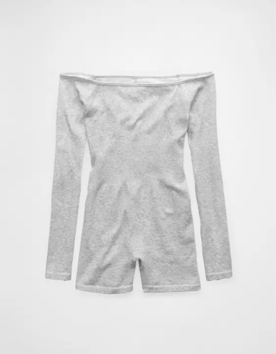 Aeo AE Off-The-Shoulder Seamless Lounge Romper
