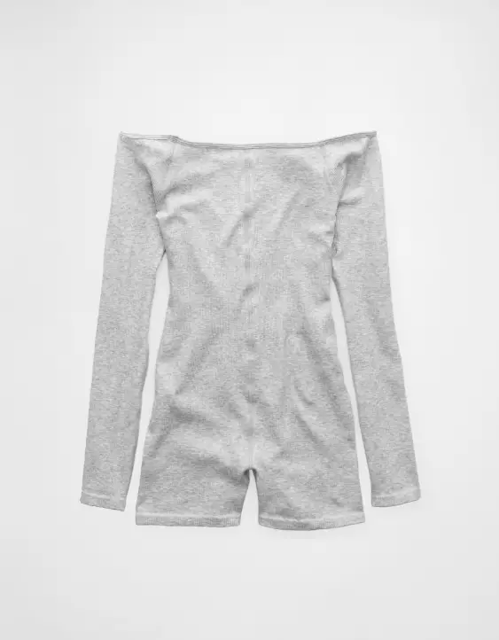 Aeo AE Off-The-Shoulder Seamless Lounge Romper