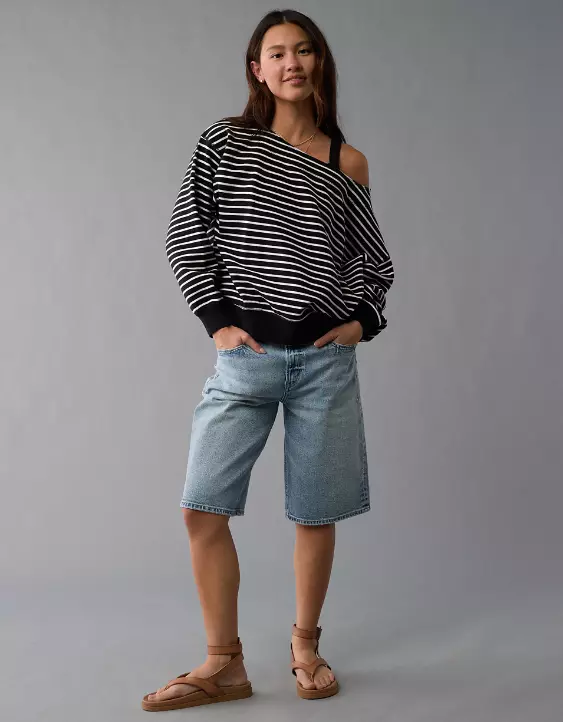 Aeo AE Off The Shoulder Sweatshirt