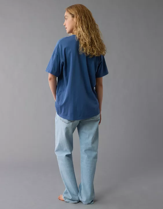 Aeo AE Oversized Americana Graphic T-Shirt