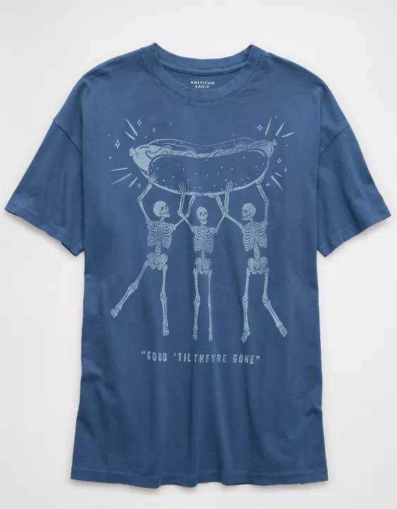 Aeo AE Oversized Americana Graphic T-Shirt