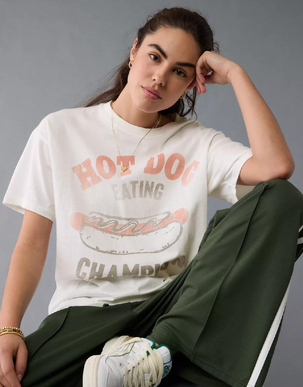 aeo AE Oversized Americana Graphic T-Shirt